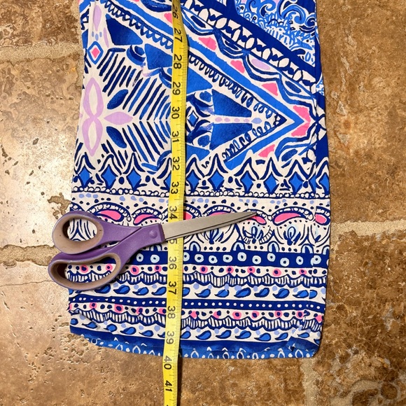 Lilly Pulitzer Blue and Pink Women’s Size Medium Pants - Picture 11 of 11